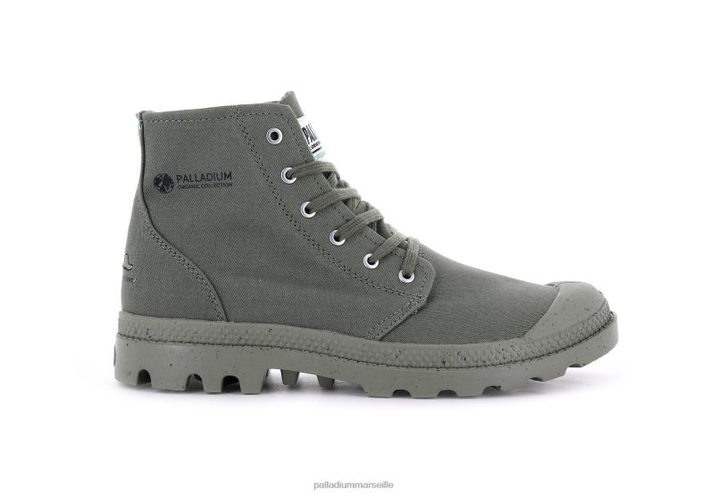 unisexe pampa hi organique ii PJVRJ89 Palladium vert poussiéreux bottes