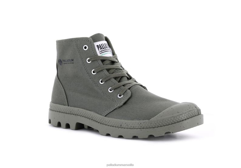 unisexe pampa hi organique ii PJVRJ89 Palladium vert poussiéreux bottes