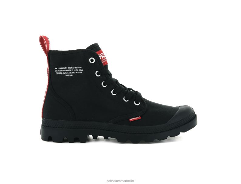 unisexe pampa salut ose PJVRJ107 Palladium noir bottes