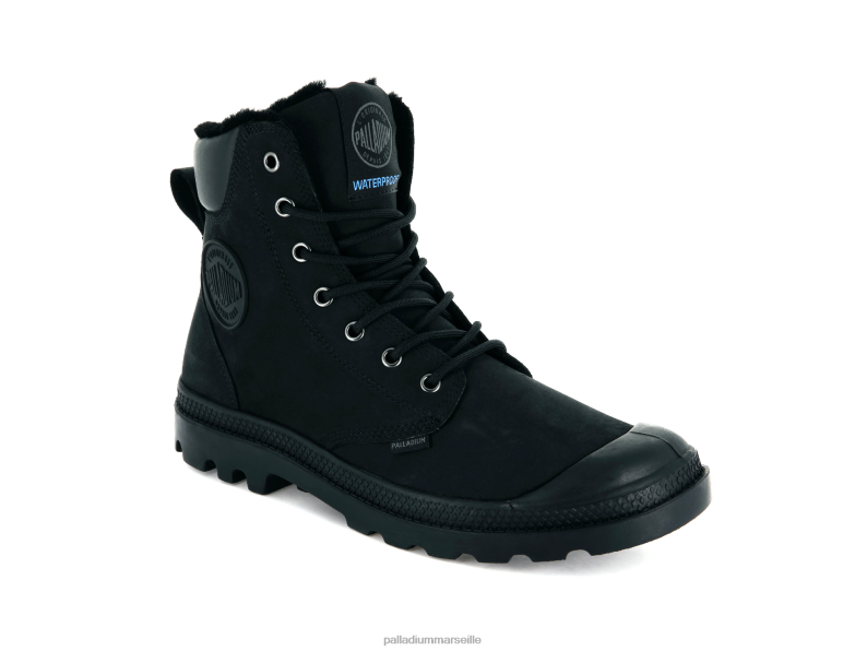 unisexe pampa sport manchette wps PJVRJ111 Palladium noir bottes
