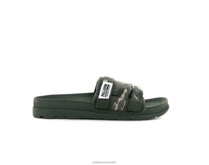 unisexe toboggan soléa PJVRJ210 Palladium nuit olive/camouflage diapositives