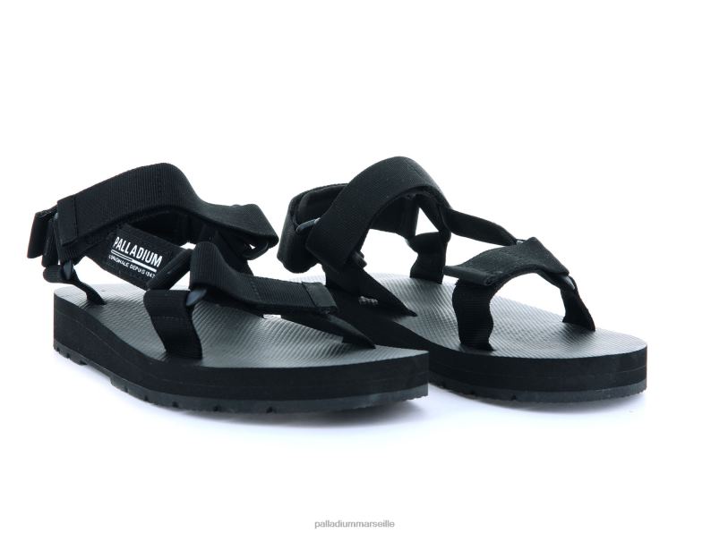 unisexe urbanité en plein air PJVRJ215 Palladium noir diapositives