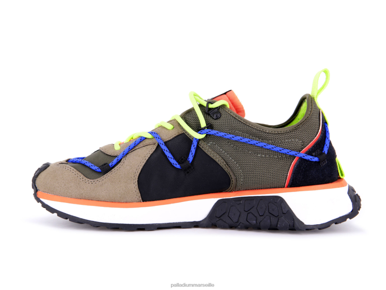 unisexe coureur de troupe lacer PJVRJ168 Palladium nuit d'olive/pétard chaussures