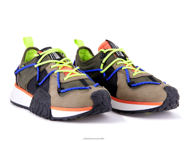 unisexe coureur de troupe lacer PJVRJ168 Palladium nuit d'olive/pétard chaussures