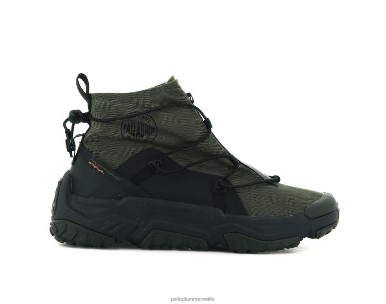 unisexe hors réseau hi zip étanche plus PJVRJ179 Palladium nuit d'olive chaussures