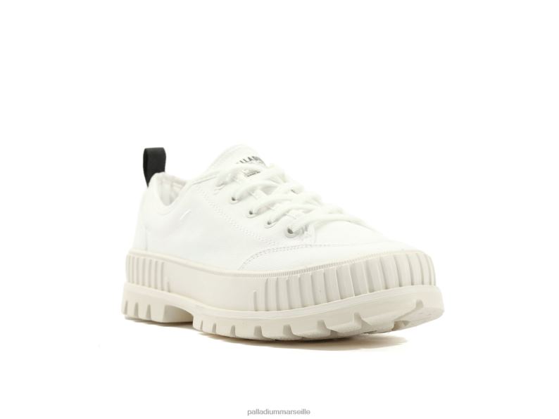 unisexe pallashock lo organique 2 PJVRJ165 Palladium étoile blanche chaussures