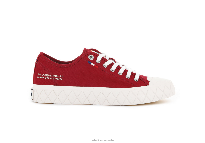 unisexe toile palla ace PJVRJ182 Palladium salsa rouge chaussures
