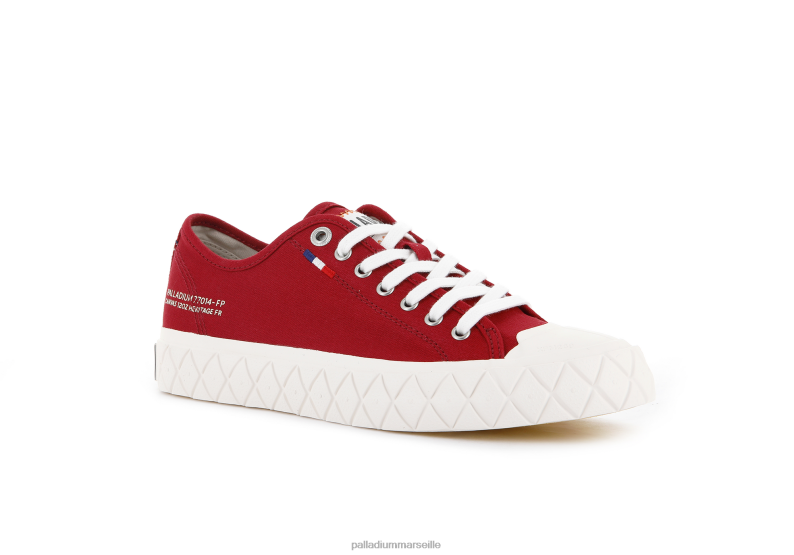 unisexe toile palla ace PJVRJ182 Palladium salsa rouge chaussures