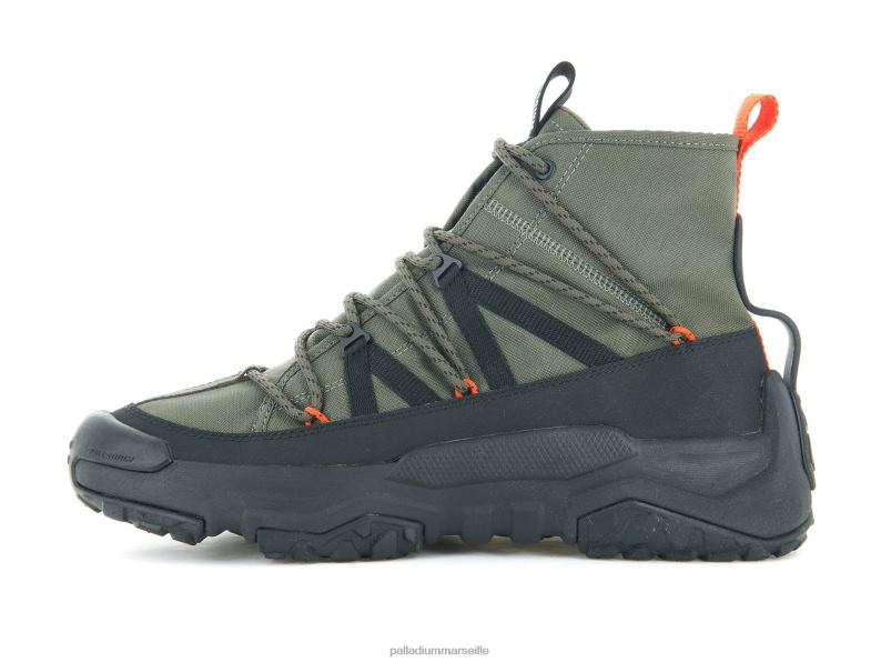 unisexe croix hors réseau wpplus PJVRJ137 Palladium nuit d'olive chaussures