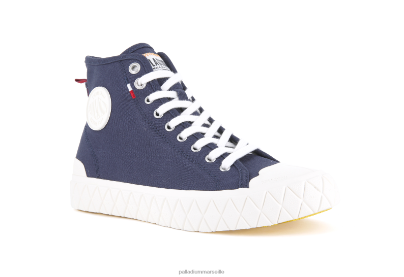 unisexe palla ace toile mi PJVRJ141 Palladium humeur indigo chaussures