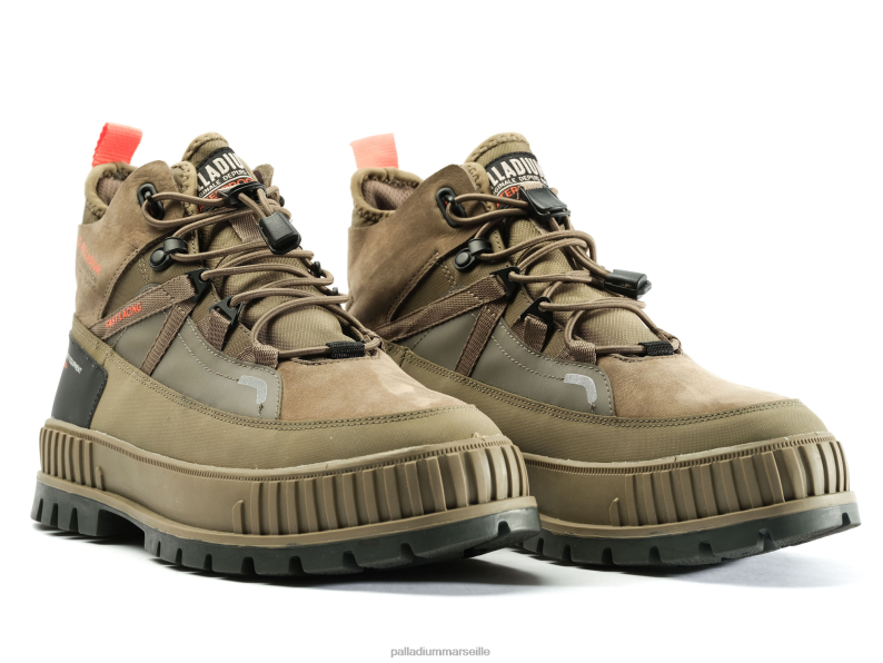 unisexe voyage pallashock wpplus PJVRJ130 Palladium vert sombre chaussures